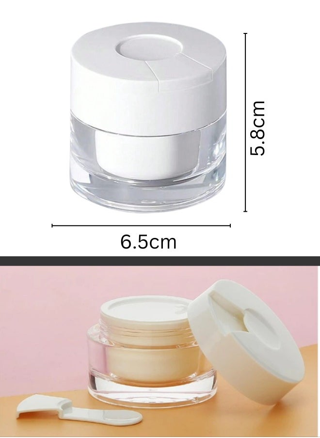 Airless Pump Jars with spoon Empty Refillable Makeup Jar Acrylic Press Cosmetic Containers Leakproof Vacuum Face Cream Bottle For Toiletries Cosmetic Container-30ml - pzsku/ZD59CD1198DBEDF46B9DDZ/45/_/1732110551/5c0e6d76-c1e8-4a38-b777-a8615d8b5ab9