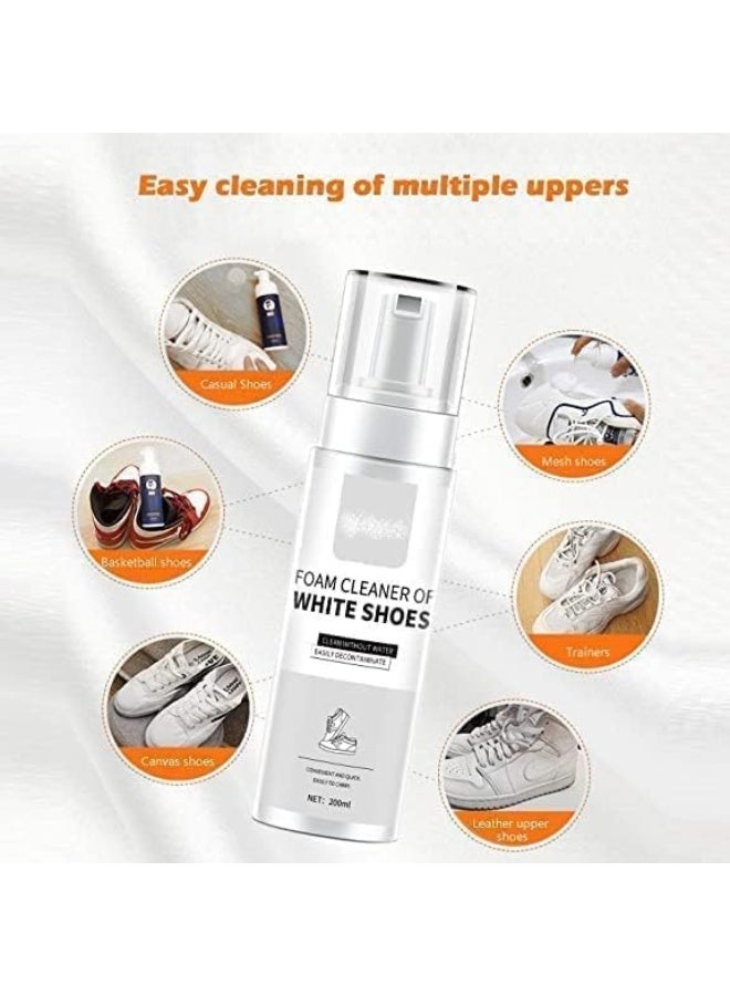 Shoe Cleaner and Fabric Cleaner Foam Solution | Works on Leather, Whites, Nubuck, Golf Shoes, Basketball Shoes, Boots, Sandals, Home and Car Upholstery - Image 2