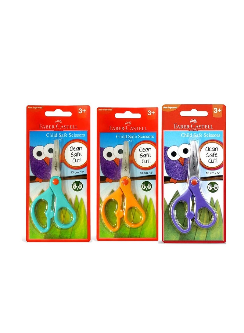 FABER-CASTELL 1-Piece Child Safe Scissors Assorted Colors - Image 3