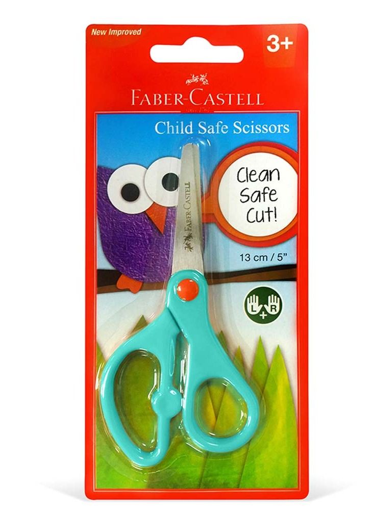 FABER-CASTELL 1-Piece Child Safe Scissors Assorted Colors - Image 1