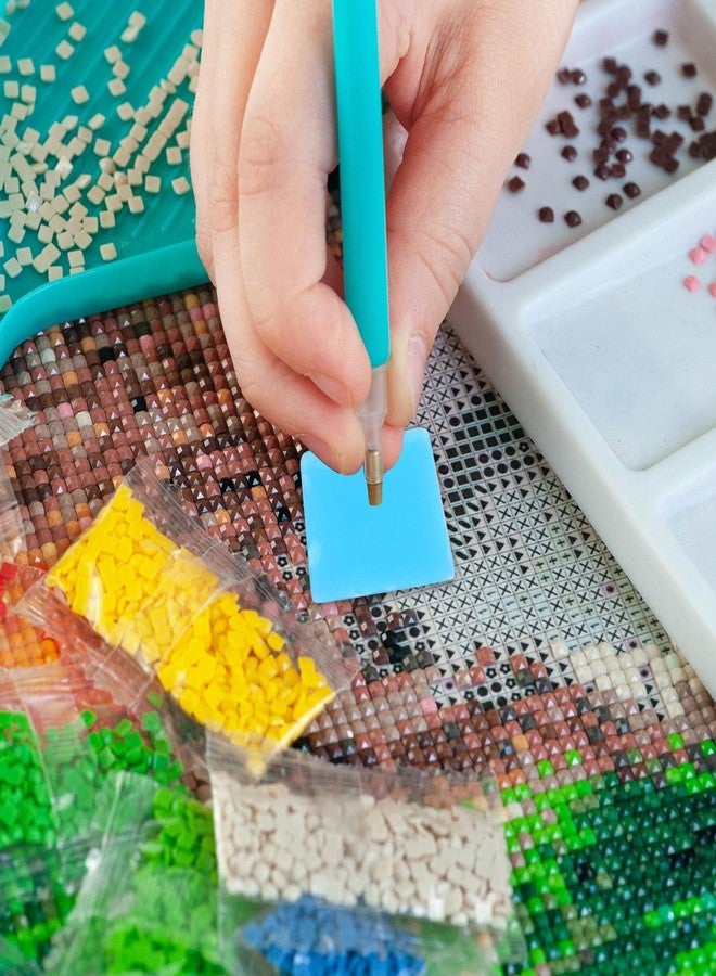 CartHome 48 Pieces Diamond Art Wax, Diamond Painting Tool Kit with Four Color Mix, Diamond Art Wax for Creative Craft Projects, Square Wax Set in Convenient Storage Box ﻿ - Image 4