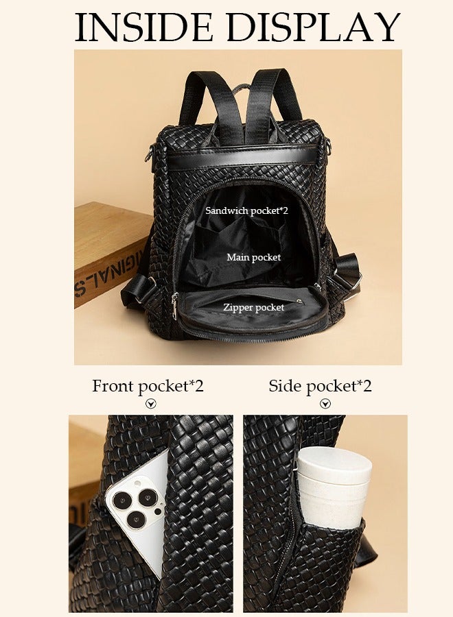 DUNISO 2 in 1 Women's Backpack Fashionable Travel Backpack For Women Large Capacity School Backpack Shoulder Bag with Detachable Shoulder Strap For College Girls Students - Image 5