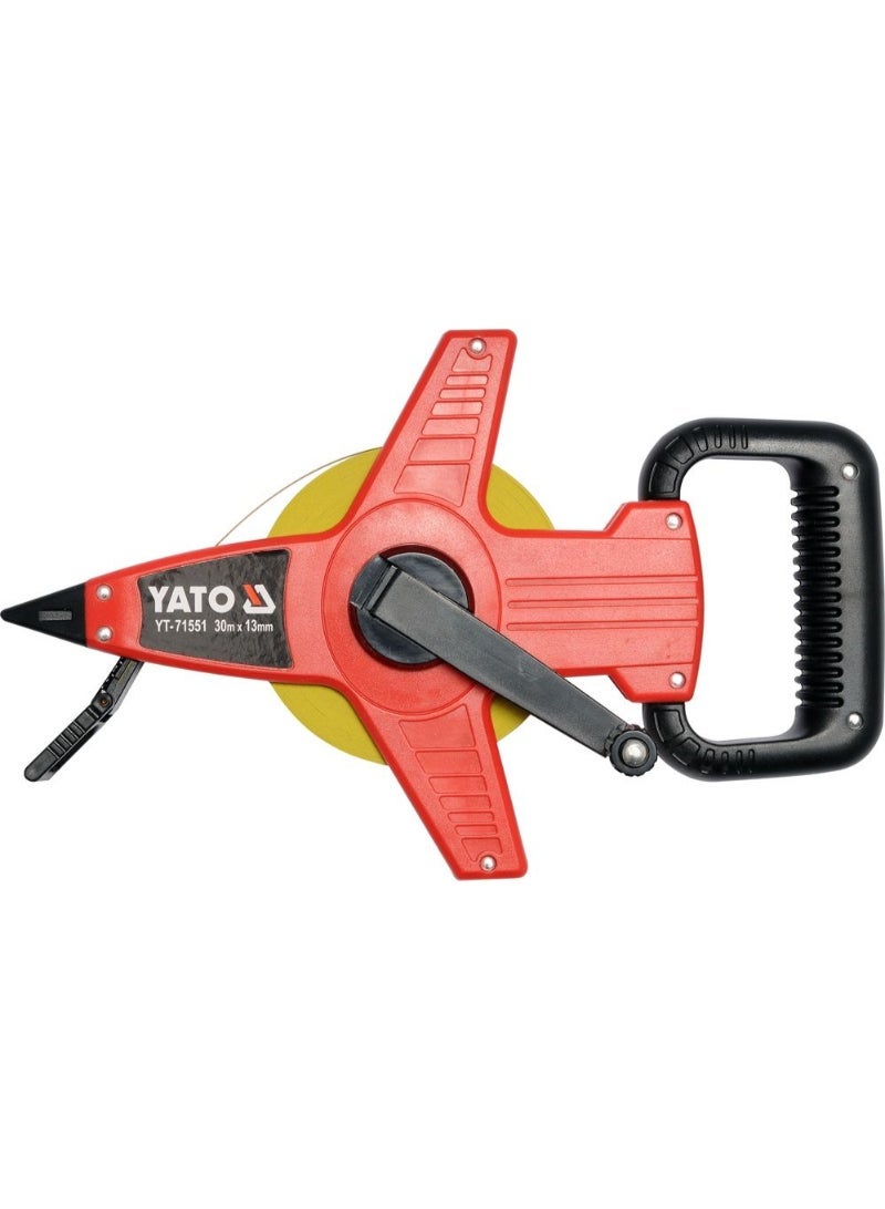YATO Measuring Tape 30Mx13mm Steel Blade Open Type YT-71551
