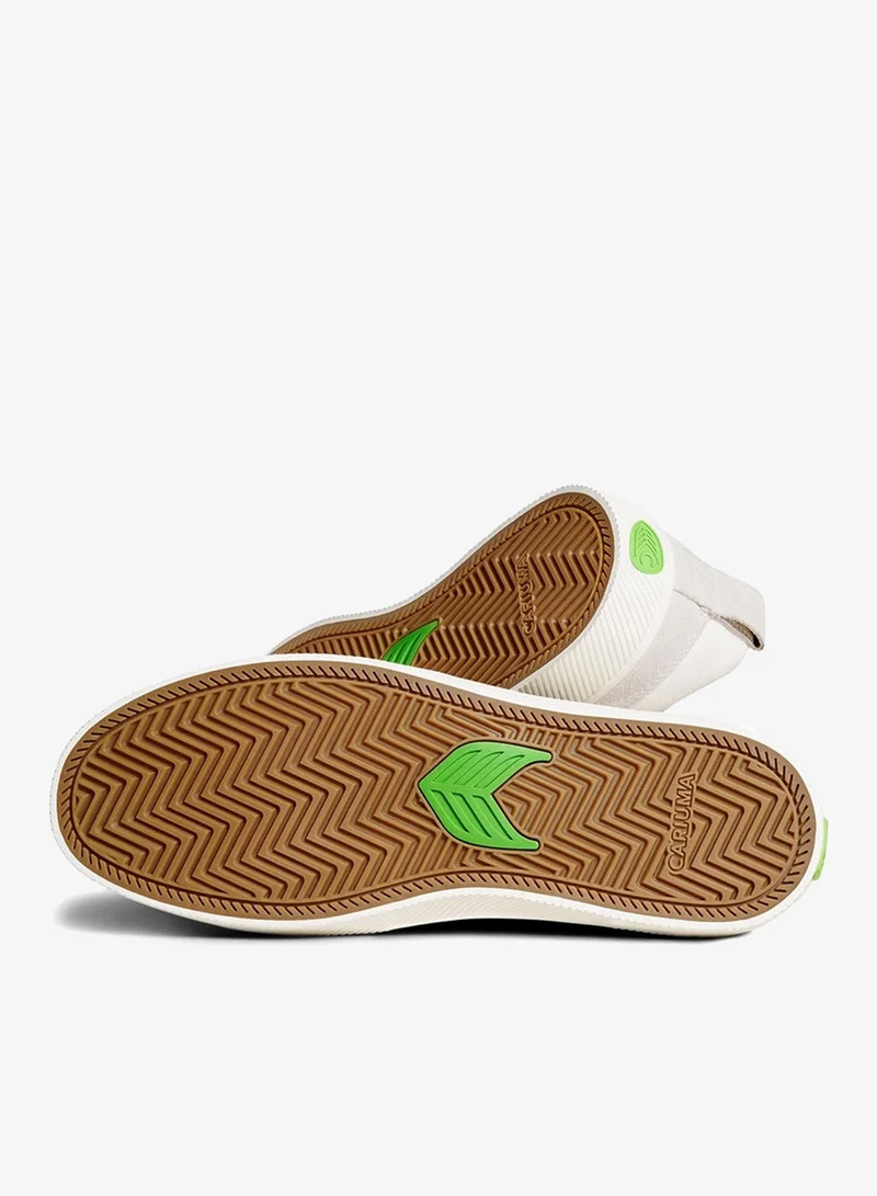 Cariuma  SLIP-ON PRO Off-White Canvas Vintage White Suede Black Logo Sneaker  | Best Price UAE