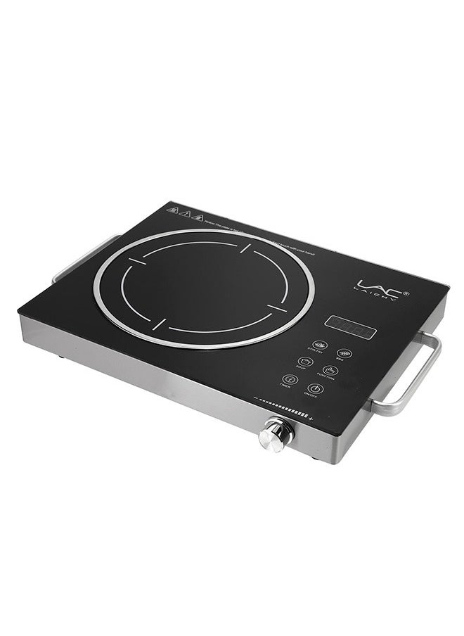 LAC - Electric Infrared Induction Cooktop Stove,Power range from 100W to 3500W,Compatible with All Cookware,Heat-Up In 5S with Cooking Timer,LED Screen,One-piece Panel for Easy Cleaning - Image 1