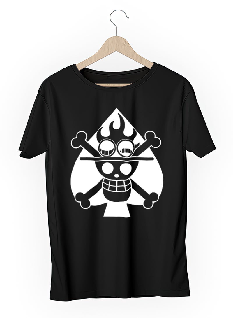 Fashion World Cotton T-shirt Printed with High-quality Anime One Piece ACE - Image 3
