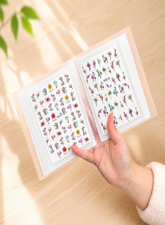 Xosjska 100 Slots Nail Art Stickers Organizers Storage, Empty Nail Decals Book Binder - Image 3