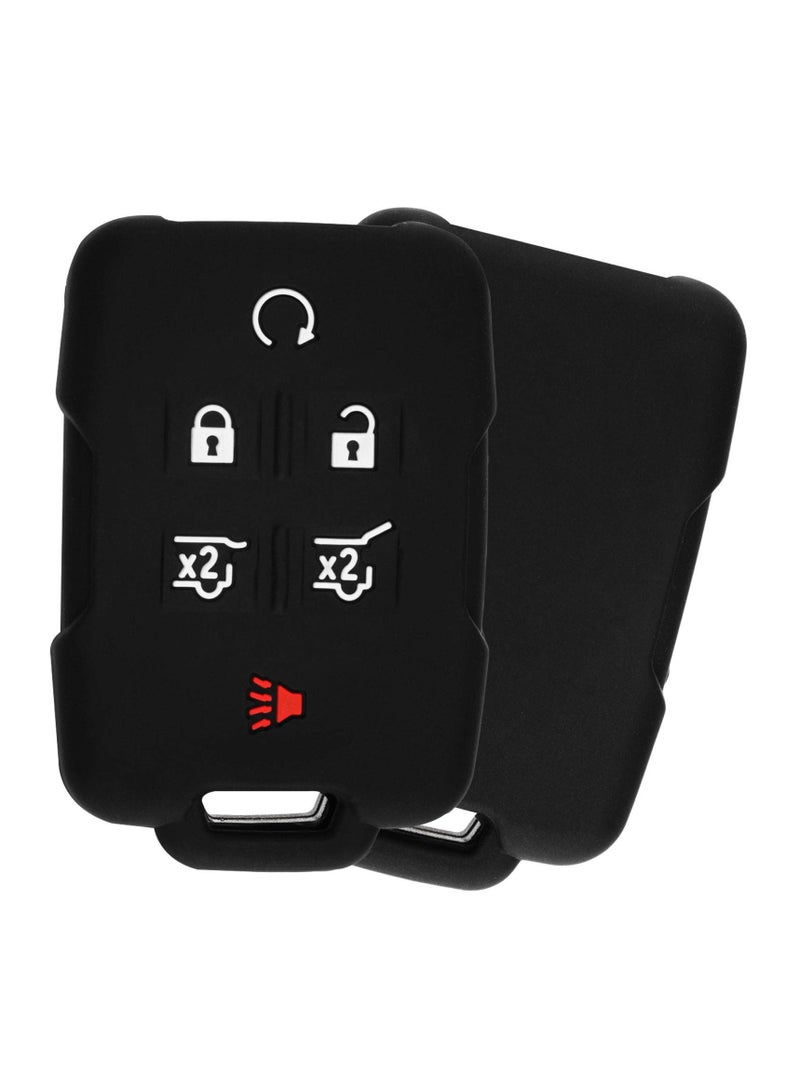 Service Zone KeyGuardz Keyless Entry Remote Car Smart Key Fob Shell Cover Protective Case For Chevy Tahoe Suburban Yukon 6 Buttons GMC & Chevrolet  - Image 1