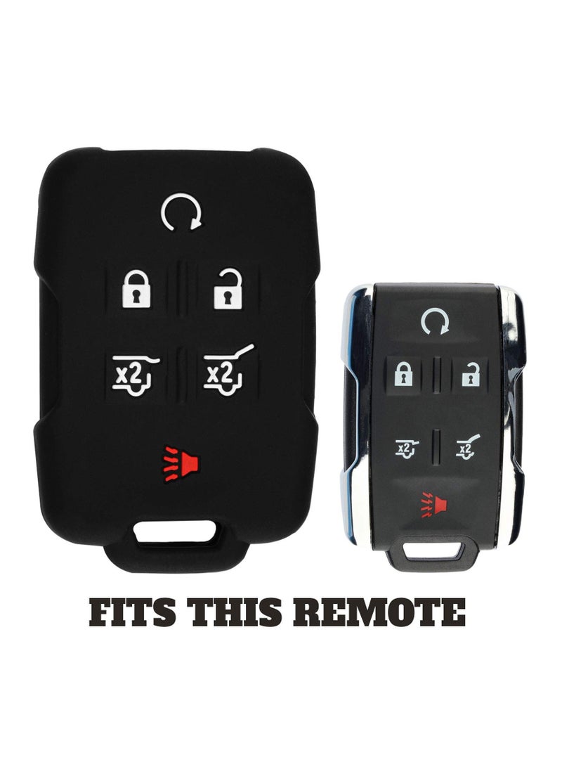 Service Zone KeyGuardz Keyless Entry Remote Car Smart Key Fob Shell Cover Protective Case For Chevy Tahoe Suburban Yukon 6 Buttons GMC & Chevrolet  - Image 2