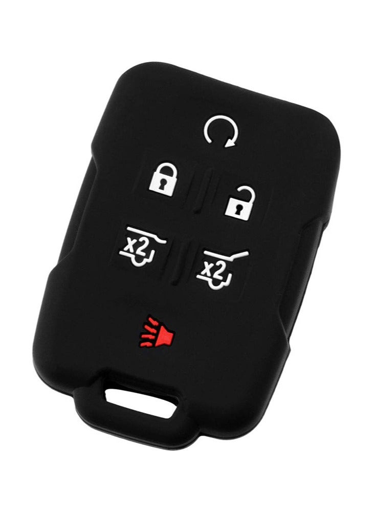 Service Zone KeyGuardz Keyless Entry Remote Car Smart Key Fob Shell Cover Protective Case For Chevy Tahoe Suburban Yukon 6 Buttons GMC & Chevrolet  - Image 3