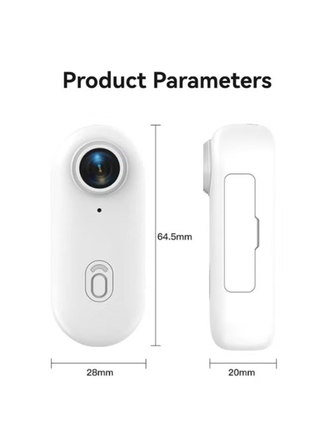 كاميرا حركة بدقة 4K Ultra HD وتقنية WiFi - صغيرة الحجم (بحجم الإبهام ووزن 1.25 أونصة)، مغناطيسية وقابلة للارتداء مع مشبك دوار 360 درجة، مقاومة للماء حتى عمق 131 قدماً (معيار IPX8)، عمر بطارية يصل إلى 120 دقيقة، تتيح التصوير من منظور الشخص الأول (POV) دون استخدام اليدين (مثالية لركوب الدراجات الهوائية والنارية، والغوص، والأنشطة الرياضية) - تدعم بطاقة ذاكرة TF بسعة 256 جيجابايت، وتسجيل الحلقات (Loop Recording)، وترميز H.265، والمشاهدة المباشرة؛ رفيقك المثالي للمغامرات! - Image 2