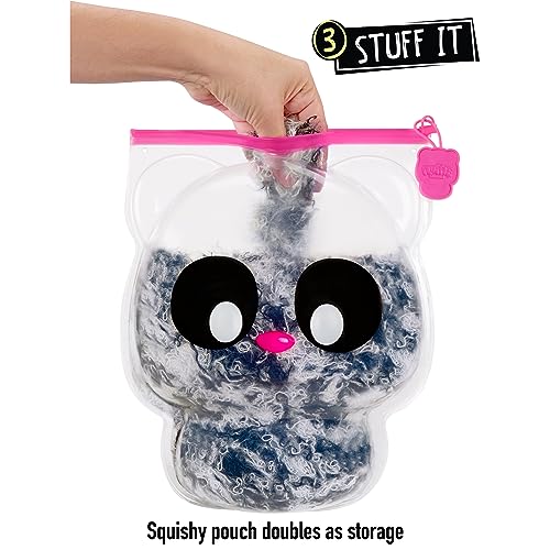 Fluffie Stuffiez Panda Large Collectible Feature Plush 11" - Surprise Reveal Unboxing with Huggable ASMR Fidget DIY Fur Pulling, Ultra Soft Fluff - Image 5