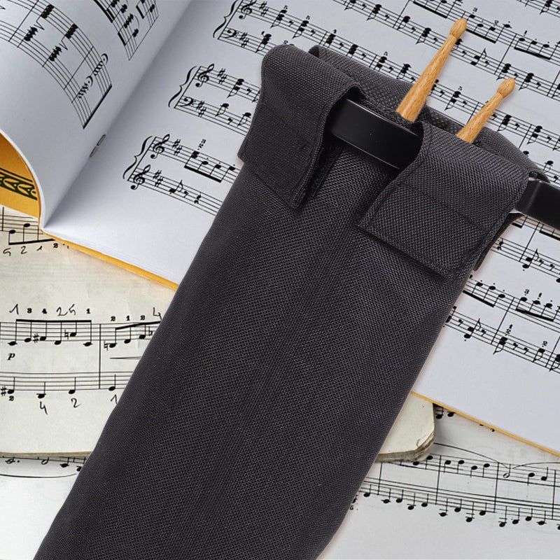 Black Drumstick Storage Tube Pouch Sturdy Portable Holder for Practice and Performance - Image 5