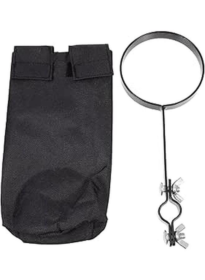 Black Drumstick Storage Tube Pouch Sturdy Portable Holder for Practice and Performance - Image 1