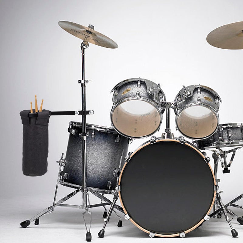 Black Drumstick Storage Tube Pouch Sturdy Portable Holder for Practice and Performance - Image 4