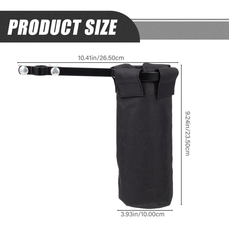 Black Drumstick Storage Tube Pouch Sturdy Portable Holder for Practice and Performance - Image 3