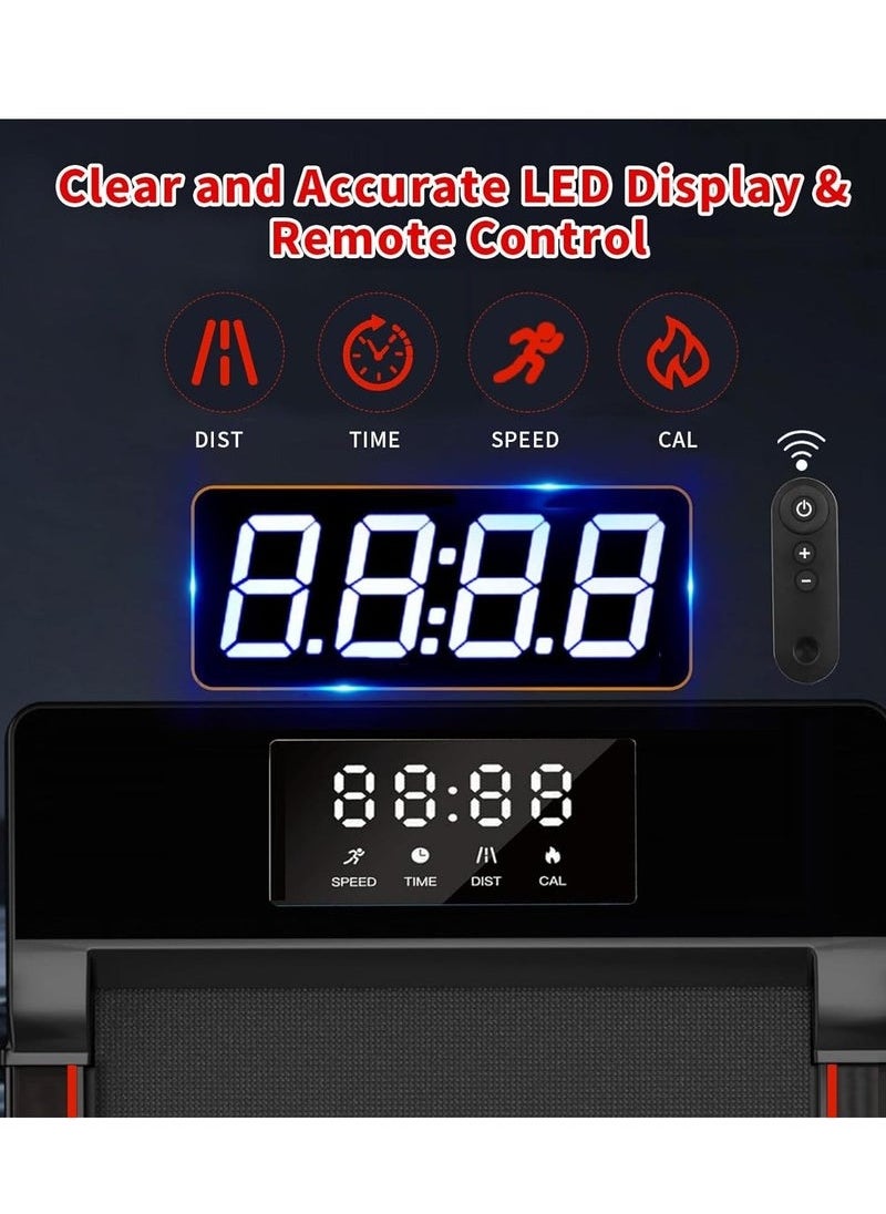 Yoawllty - Walking Pad,Under Desk Treadmill,Walking Mat for Home,Portable Walking Pad Treadmill Running Device for Home and Office Remote Control in LED Display - Image 1