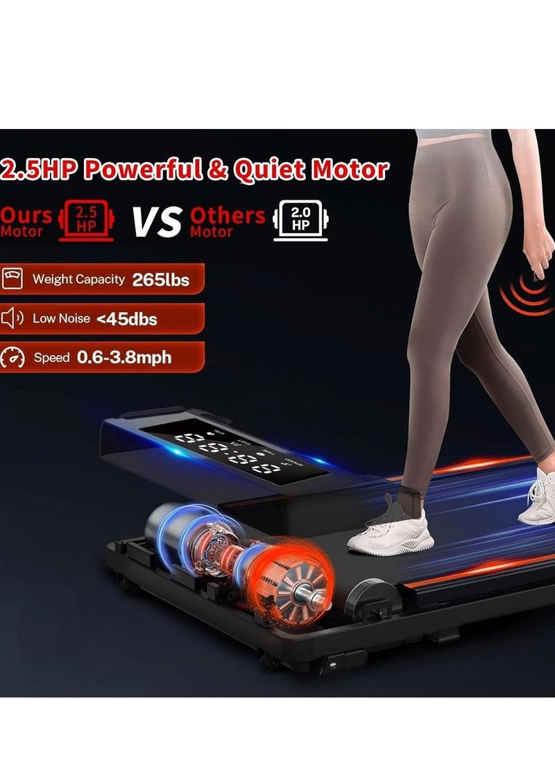 Yoawllty - Walking Pad,Under Desk Treadmill,Walking Mat for Home,Portable Walking Pad Treadmill Running Device for Home and Office Remote Control in LED Display - Image 1