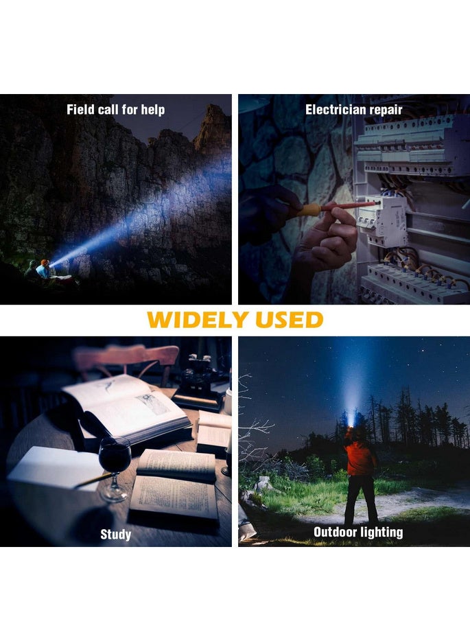 Rechargeable Solar Powered Searchlight, LED Fishing Flashlight with Rechargeable Solar Panels, Super Bright Lantern for Fishing, Marine and Camping - Image 3