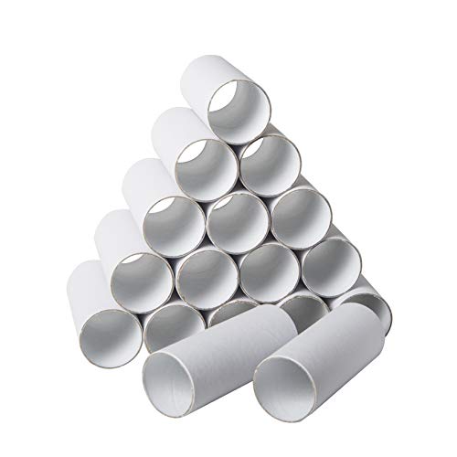 Bargain Paradise 30 Pack Craft Rolls - Thick Cardboard Tubes for Crafts - Round Cardboard Tubes - Craft Tubes - Craft Round Tubes - Paper Tube for Arts & Crafts - 1.57 x 3.9 Inches - White - Image 1