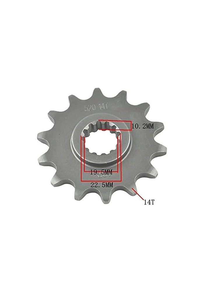 Wivplex Motorcycle Front Sprocket 14T - Image 3