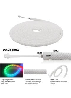 Generic LED Fairy Lights, 5M/16.4ft, RGB Full Color, 50 LEDs/m, IP67 Waterproof, USB Powered  - Image 2