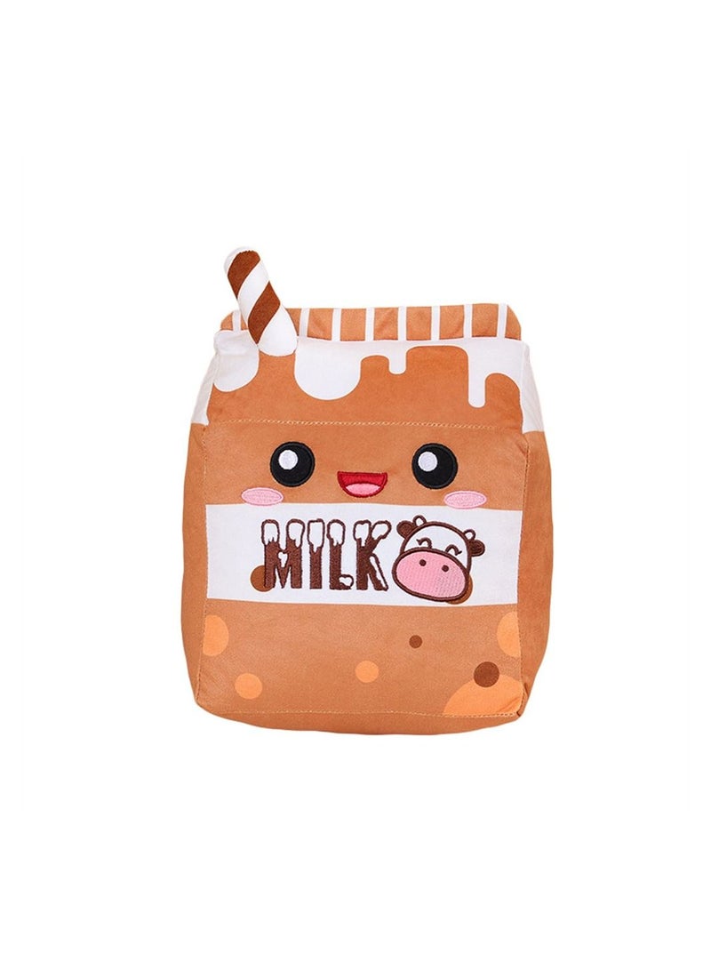 SYOSI Milk Plush Pillow Food Shaped Pillow Fruit Milk Pillow Home Hugging Gift for Kids - Image 1