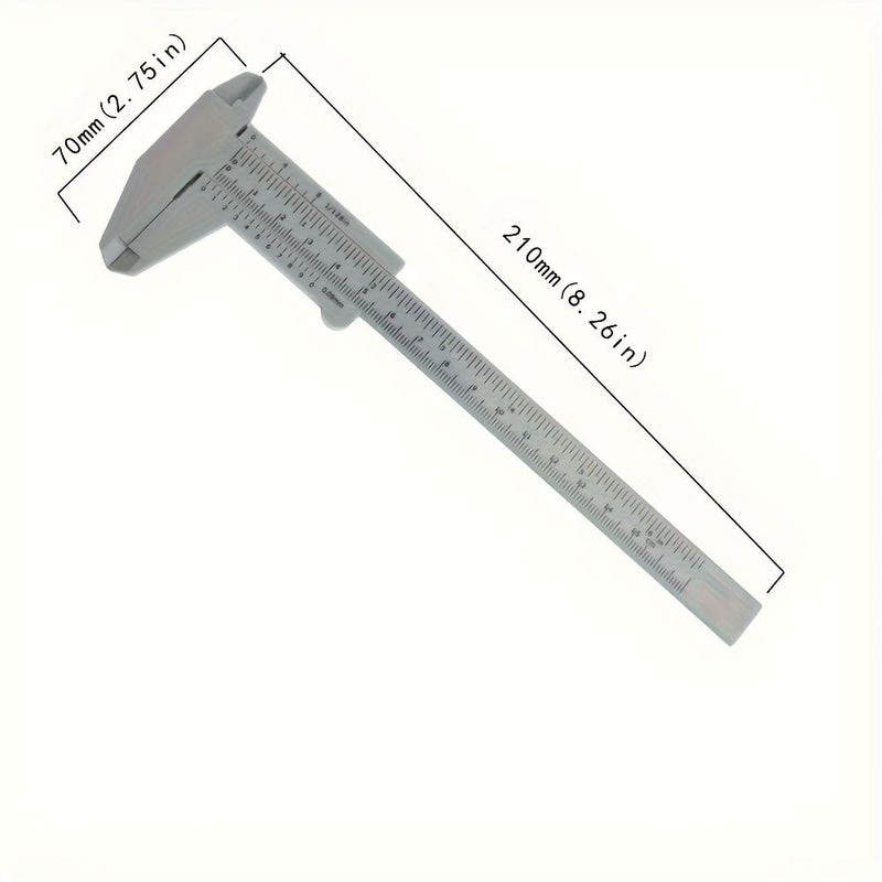 2pcs Plastic Vernier Calipers 150mm Inch Metric Measuring Tools - Image 3