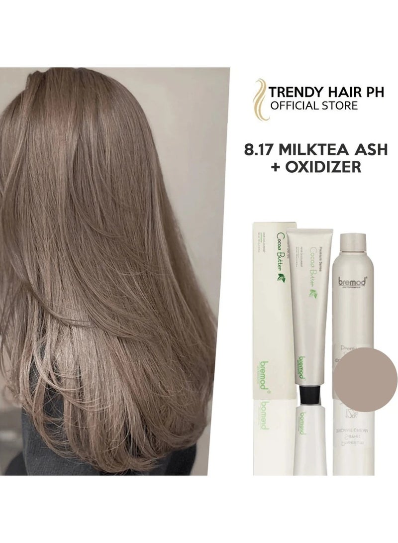 BREMOD Premium Series 8.17 Milk Tea Ash Hair Color - Image 2