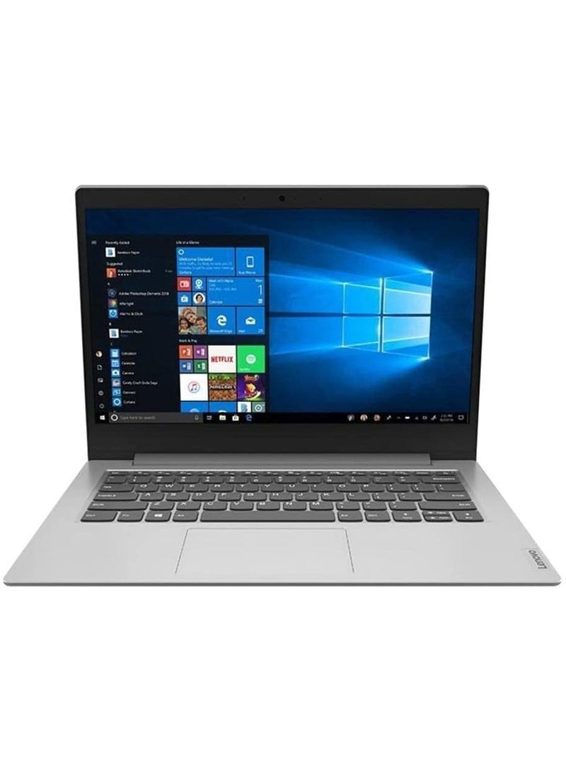 Lenovo IdeaPad 1-14IGL05 (Upgraded Version) Laptop With 14-inch Full HD Display, Celeron N4020 Processor/4GB RAM DDR4/128GB SSD/Intel UHD Graphics/Windows 10 Pro/ English/Arabic Grey - Image 1