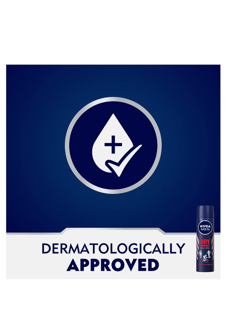 نيفيا عبوتين من سبراي مضاد للعرق دراي ايمباكت للرجال من نيفيا 150 مل - Image 5