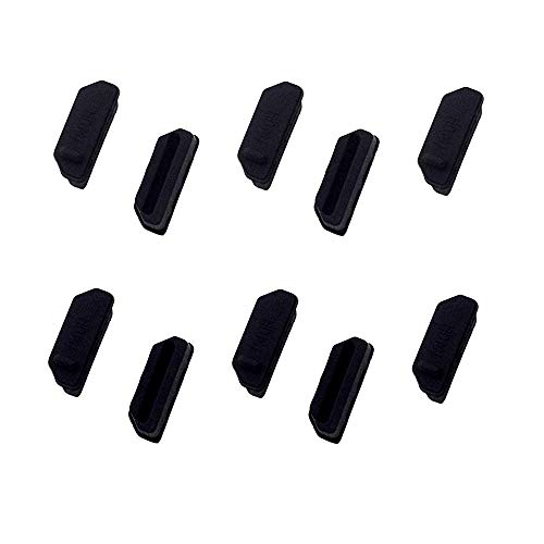 Lampvpath Silicone 10Pcs HDMI Anti-Dust Cover Plugs Protector Stopper Cap for Female Port Black for TV,Computer,Other Devices. - Image 5