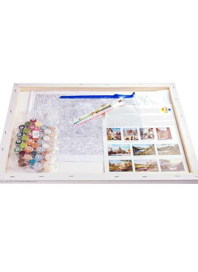 STRATEG DIY Paint By Numbers For Adults Kids Wolves Acrylic Wall Art For Home Office Calming Relaxation Color By Number Activity Kit Paint by Numbers Canvas For Beginners  - Image 2