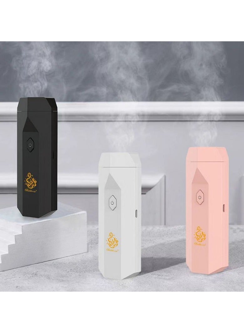 ريوكل جهاز العلاج بالروائح العطرية الإلكتروني - مبخرة محمولة ثنائية الاستخدام مع رأس مشط (أسود) - Image 4