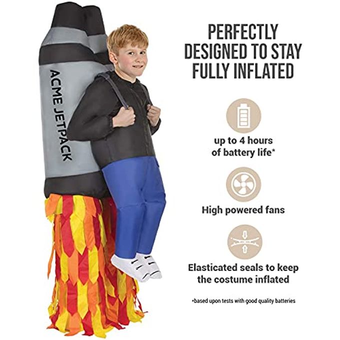 MORPH Jet Pack Inflatable Costume Kids, Kids Inflatable Costumes, Boys Halloween Costume, Halloween Costumes for Boys - Image 5