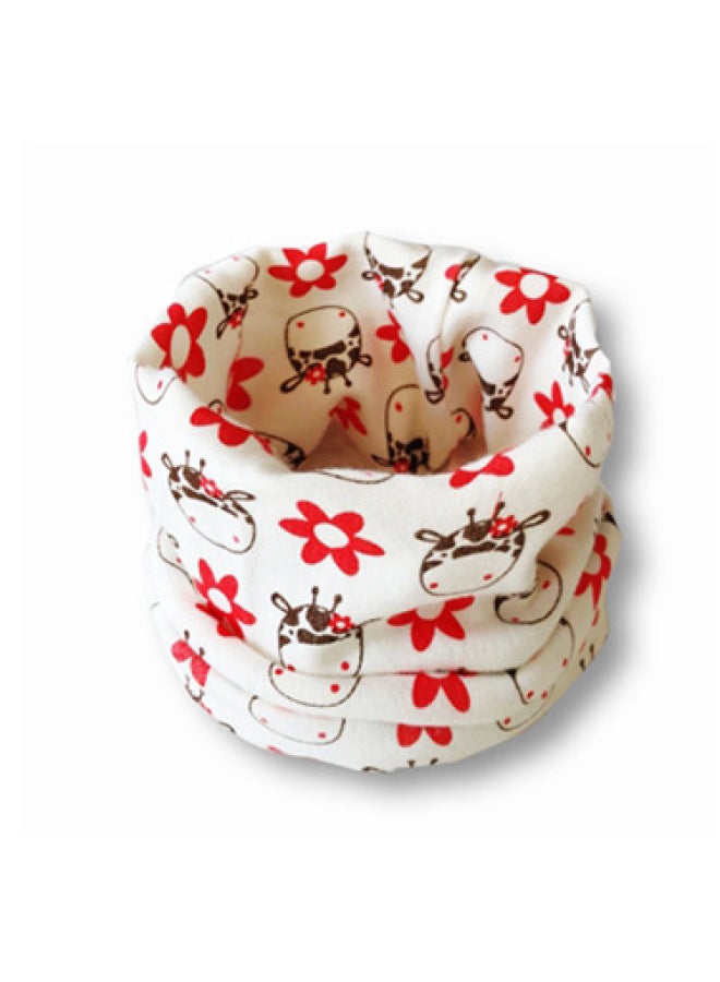 Fall/winter New Children's Scarf Collar Korean Warm Windproof Printed Baby Scarf Jd A Generation Of Hair