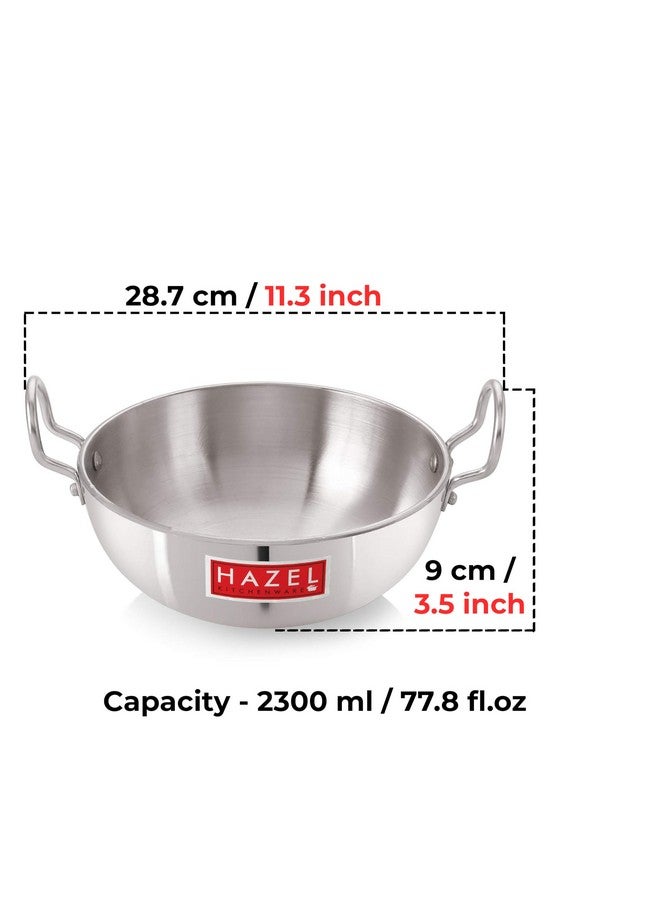 Hazel هازل 4 مم قدر ألمنيوم | أواني للطهي والقلي العميق، 2300 مل - Image 3