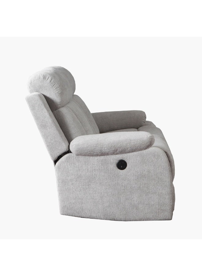 Home Box Dallas Power 2-Seater Fabric Recliner Sofa With Usb 100 X 154 X 96 Cm  - Image 2