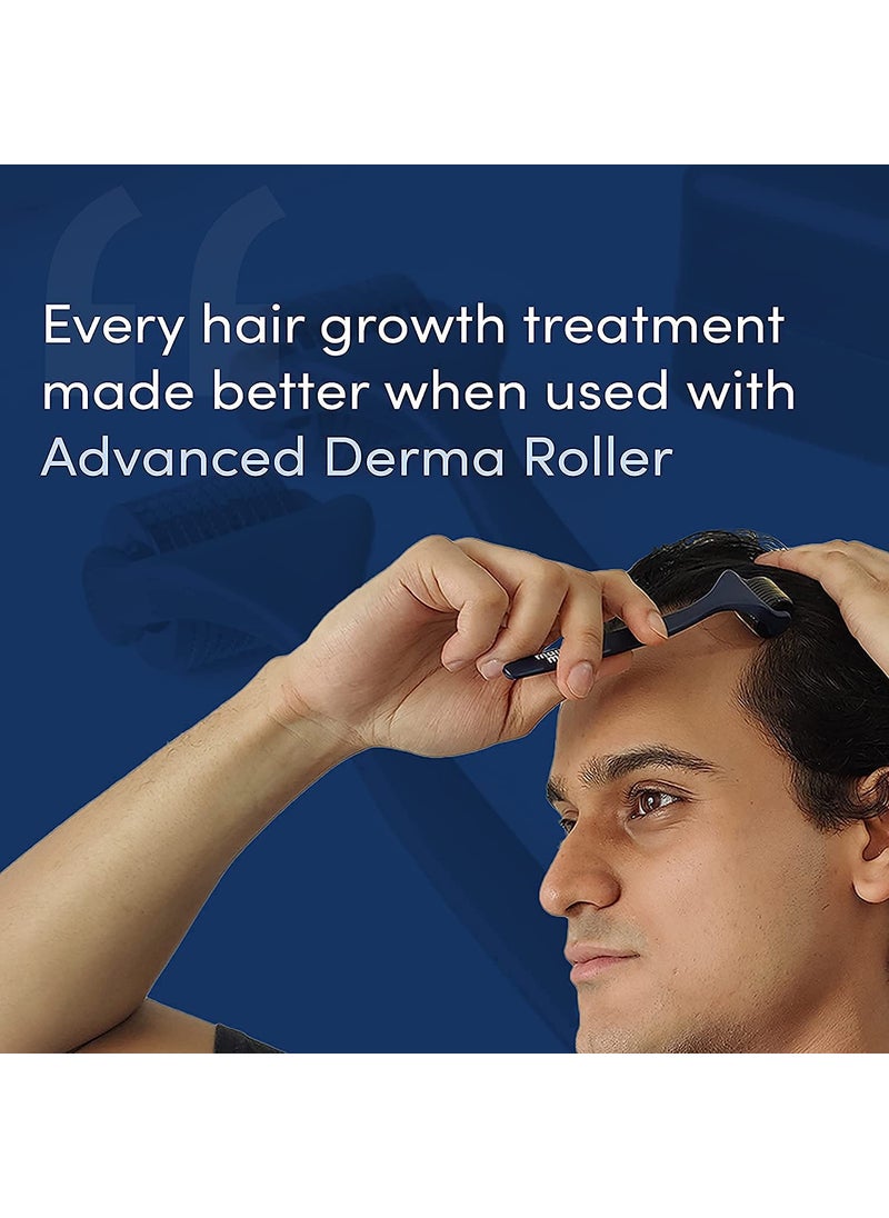Man Matters Man Matters Advance Derma Roller with Disinfectant  For Scalp  Beard  540 Micro 05mm Titanium Alloy Needles  Reduces Hair Fall Stimulates Hair Follicles  Safe  Effective  - Image 4