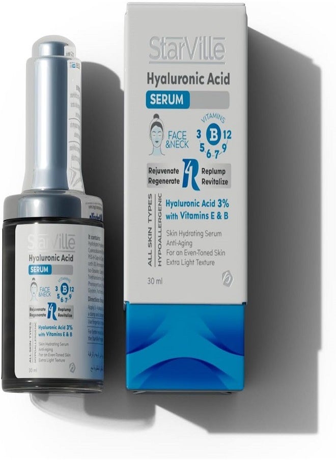 starville - Hyaluronic Acid Serum For Face & Neck 30ml - Image 1