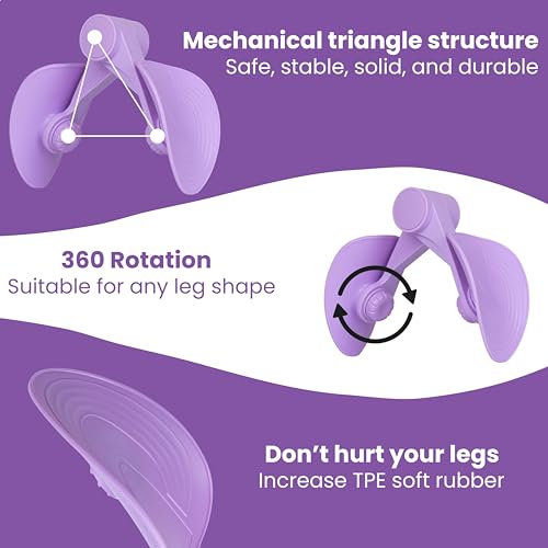 PRANIJ Hip Pelvic Trainer for Men, Women | Thigh Master & Inner Thigh Exerciser | Postpartum Pelvic Floor Strengthening, Leg, Butt Workout Equipment | Portable Fitness Tool for Home Gym Office - Image 3