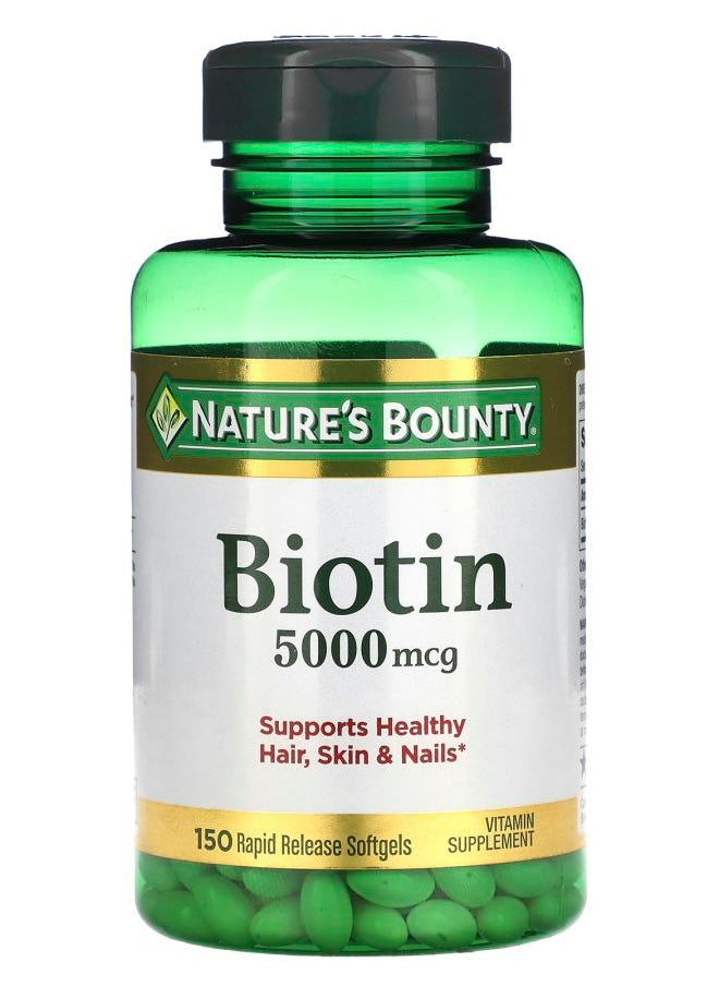 Biotin 5000 mcg 150 Rapid Release Softgels - pzsku/ZD59DFEB11344E5E768CBZ/45/_/1731327009/2ecb7d6d-6867-4784-8706-3621d0b4b0b1