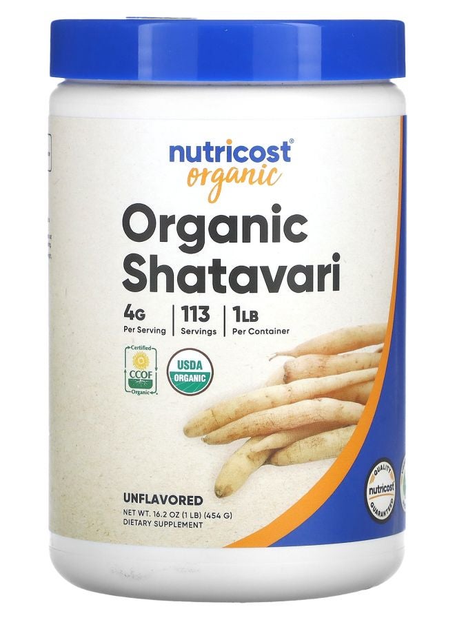 Nutricost Organic Shatavari Unflavored 16.2 oz (454 g)