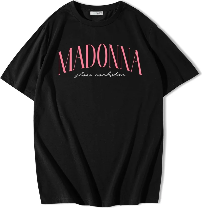 BRZ Collection Oversize Nata Montana And Madonna Best Friend T-Shirt