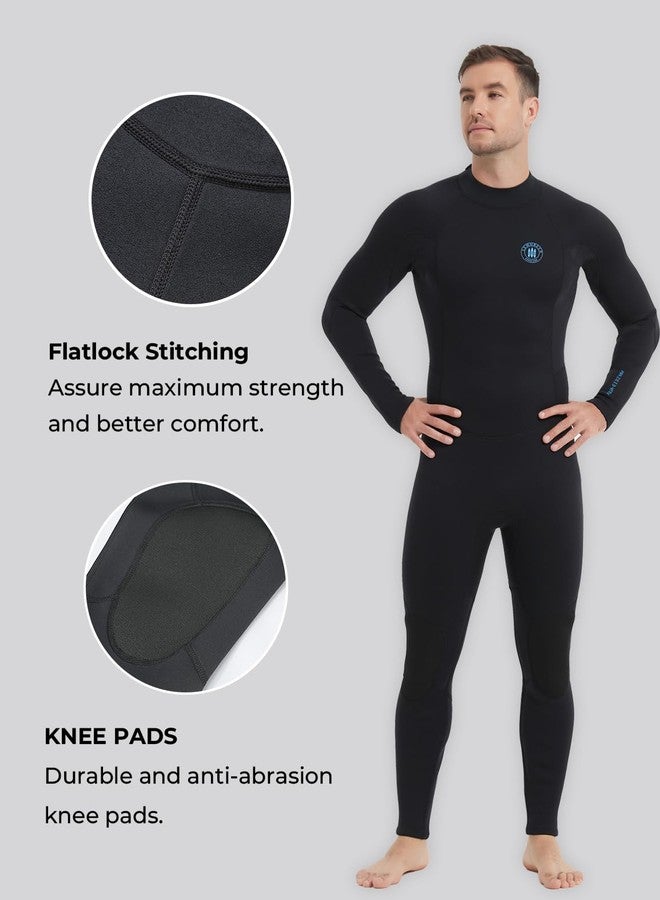 Lemorecn Wetsuit Men 3/2mm Back Zip Full Wetsuit for Men(3131-L) - Image 4
