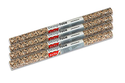 d-c-fix dcfix 34601814PK Decorative SelfAdhesive Film Brown Granite 17 x 78 Roll 4Pack - Image 3