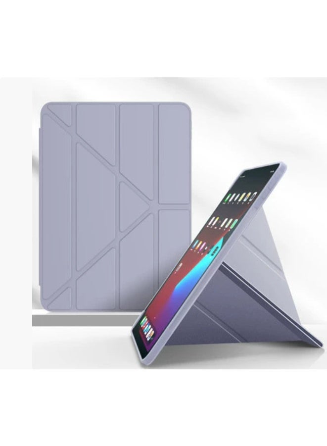 eGreen99 for iPad Air 13 inch (2024 6th M2 / 2025 7th M3 / 2026 8th M4) / ipad Pro 12.9 inch (22/21/20/18) Case Cover, Honeycomb 4+Y-Shaped Design, Multi Angle, Automatic Wake-Up/Sleep, Comfortable Skin Touch, Ultra-Thin Y-Shaped Bracket Protective Cover, Soft Tpu Back,Lavender Grey - Image 2