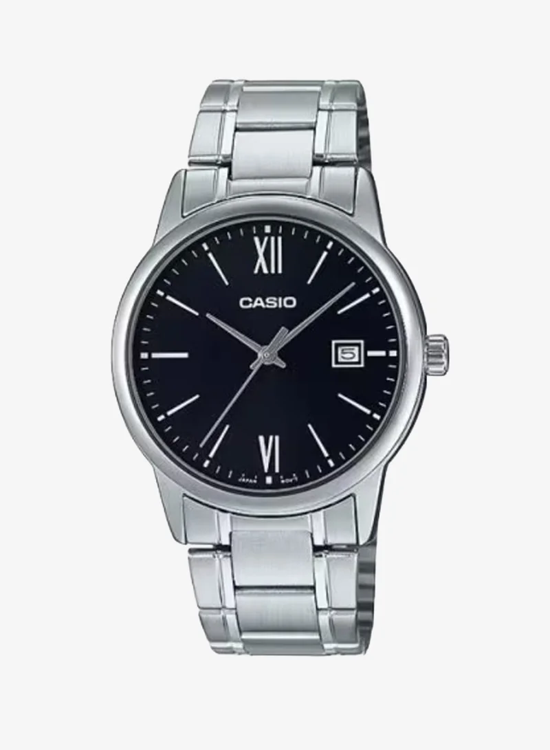CASIO Men's Analog Display Watch With Silver Stainless Steel Strap - MTP-V002D-1B3UDF