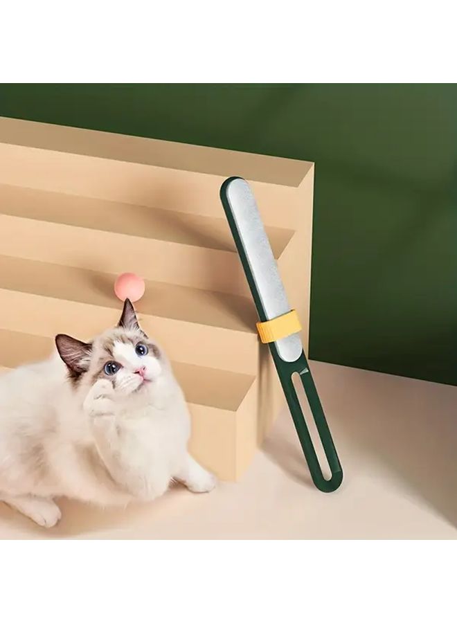 1pc Double Sided Static Hair Remover Brush Manual Pet Clothes Dehairing Tool - Image 2