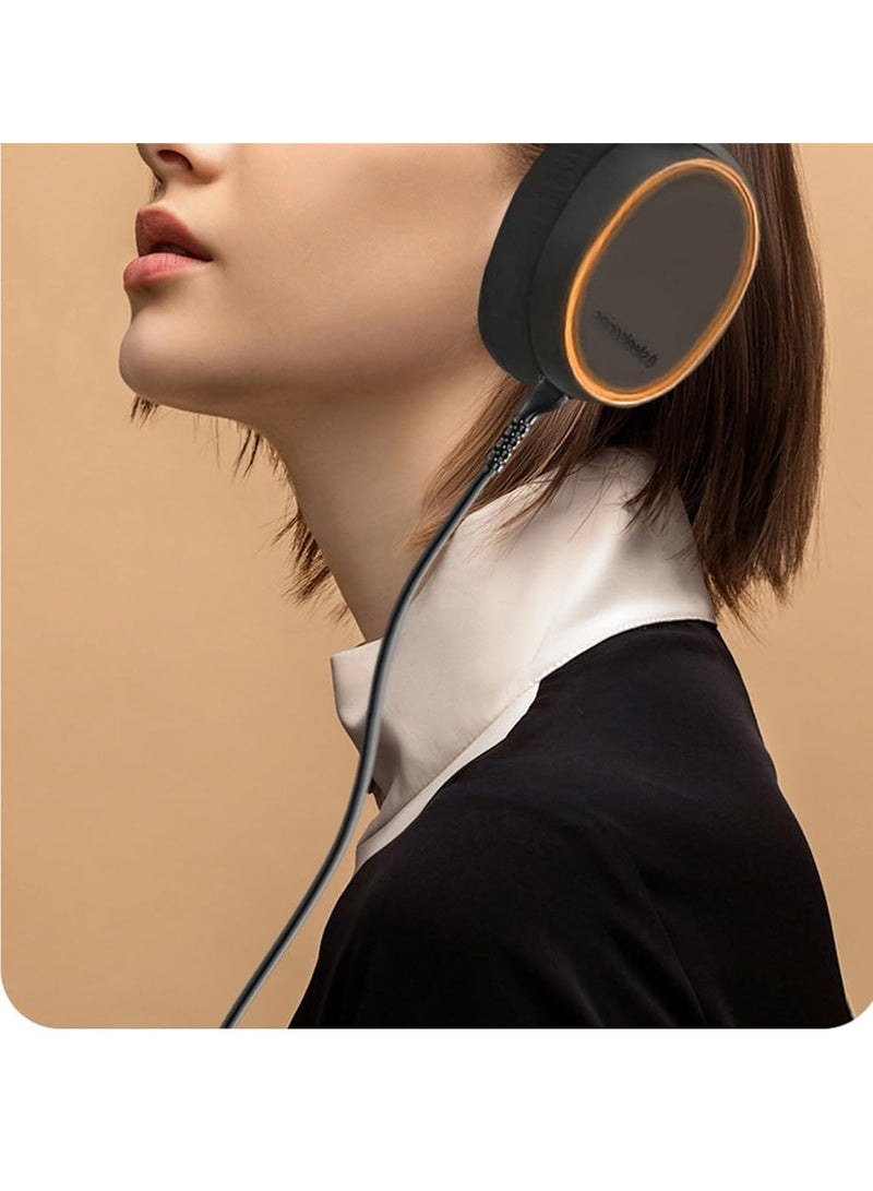 سلك بديل لسماعة أركتيس برو - كابل الصوت لسماعات الألعاب ستيل سيريز أركتيس 3، أركتيس 5، أركتيس 7 (يشمل كابل محول استيريو 3.5 مم) - Image 4